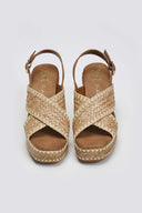 Πλατφόρμες crossover από ψάθα Xti 143821 - Τάουπε - thefashionproject.gr - Xti Footwear