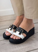 Πλατφόρμες δερμάτινες Mariella Fabiani 2441/75 - Μαύρο - thefashionproject.gr - Mariella Fabiani