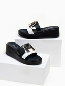 Πλατφόρμες δερμάτινες Mariella Fabiani 2441/75 - Μαύρο - thefashionproject.gr - Mariella Fabiani