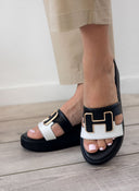 Πλατφόρμες δερμάτινες Mariella Fabiani 2441/75 - Μαύρο - thefashionproject.gr - Mariella Fabiani