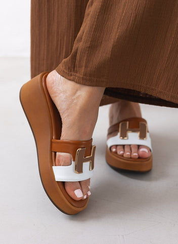 Πλατφόρμες δερμάτινες Mariella Fabiani 2441/75 - Ταμπά - thefashionproject.gr - Mariella Fabiani