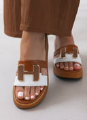 Πλατφόρμες δερμάτινες Mariella Fabiani 2441/75 - Ταμπά - thefashionproject.gr - Mariella Fabiani
