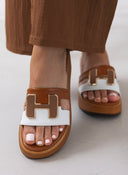 Πλατφόρμες δερμάτινες Mariella Fabiani 2441/75 - Ταμπά - thefashionproject.gr - Mariella Fabiani