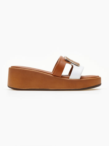 Πλατφόρμες δερμάτινες Mariella Fabiani 2441/75 - Ταμπά - thefashionproject.gr - Mariella Fabiani