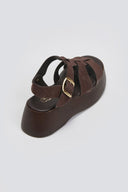 Πλατφόρμες καστόρινες με τοκά Estil - Καφέ - thefashionproject.gr - Estil