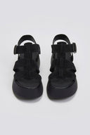 Πλατφόρμες καστόρινες με τοκά Estil - Μαύρο - thefashionproject.gr - Estil