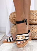 Πλατφόρμες με μπαρέτα ERYNN - Μαύρο - thefashionproject.gr - ERYNN