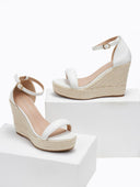 Πλατφόρμες με μπαρέτα - Λευκό - thefashionproject.gr - The Fashion Project