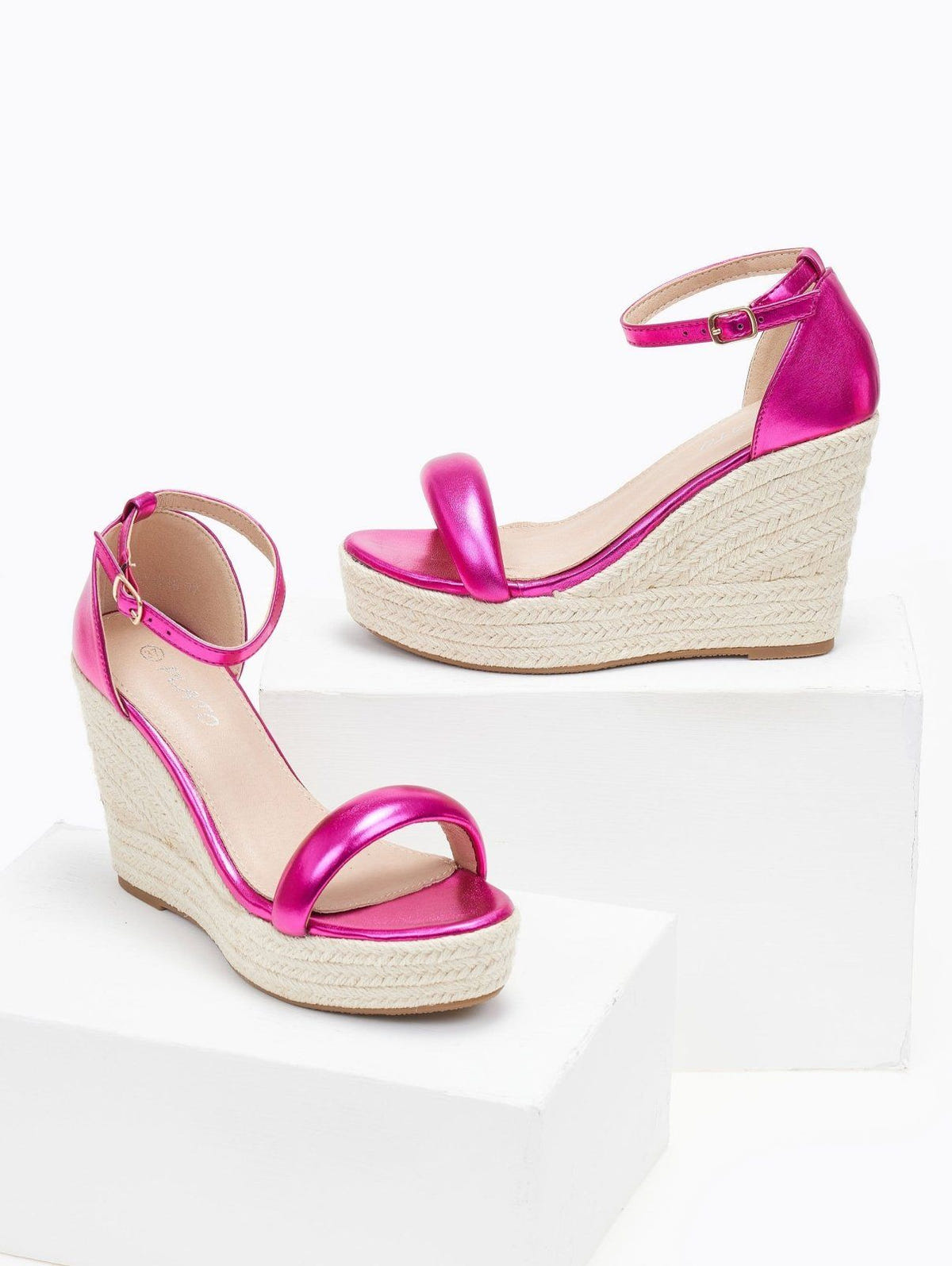 Πλατφόρμες με μπαρέτα - Magenta - thefashionproject.gr - The Fashion Project