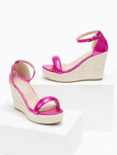 Πλατφόρμες με μπαρέτα - Magenta - thefashionproject.gr - The Fashion Project