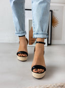 Πλατφόρμες με μπαρέτα - Μαύρο - thefashionproject.gr - The Fashion Project