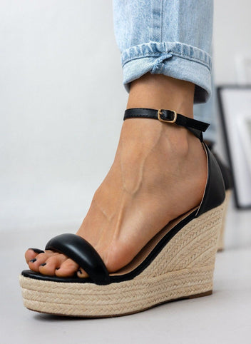 Πλατφόρμες με μπαρέτα - Μαύρο - thefashionproject.gr - The Fashion Project