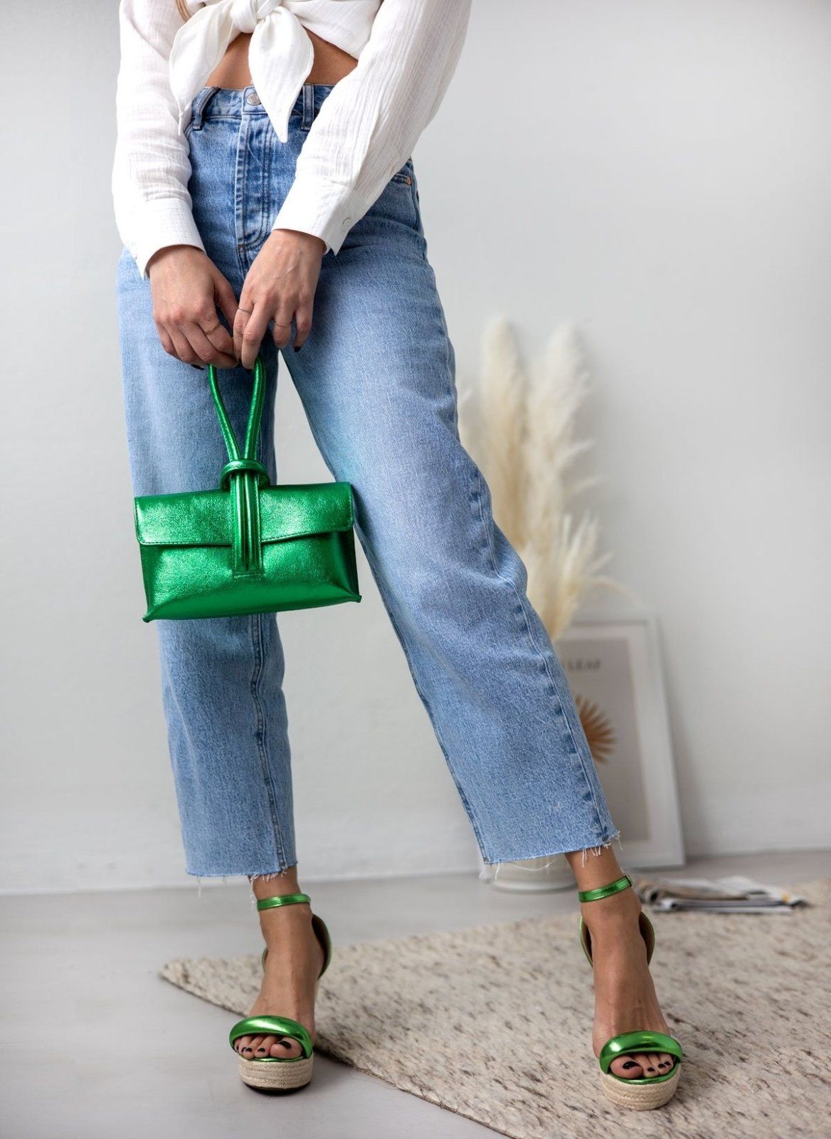 Πλατφόρμες με μπαρέτα - Πράσινο - thefashionproject.gr - The Fashion Project