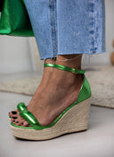 Πλατφόρμες με μπαρέτα - Πράσινο - thefashionproject.gr - The Fashion Project