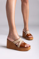 Πλατφόρμες με ψάθα Estil - Ταμπά - thefashionproject.gr - Estil