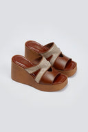 Πλατφόρμες με ψάθα Estil - Ταμπά - thefashionproject.gr - Estil