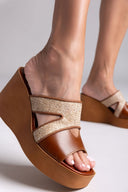 Πλατφόρμες με ψάθα Estil - Ταμπά - thefashionproject.gr - Estil