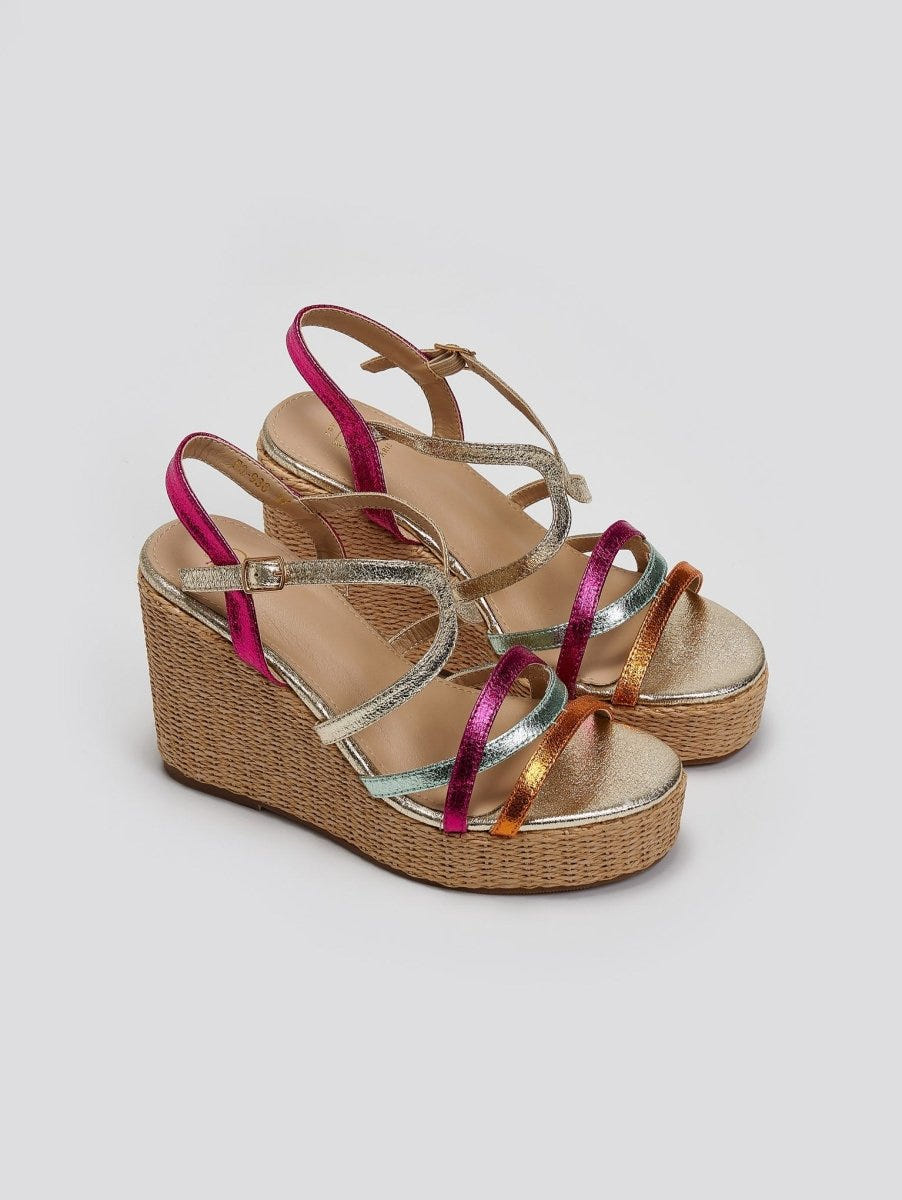 Πλατφόρμες με ψάθα στη σόλα ERYNN - Multi - thefashionproject.gr - ERYNN
