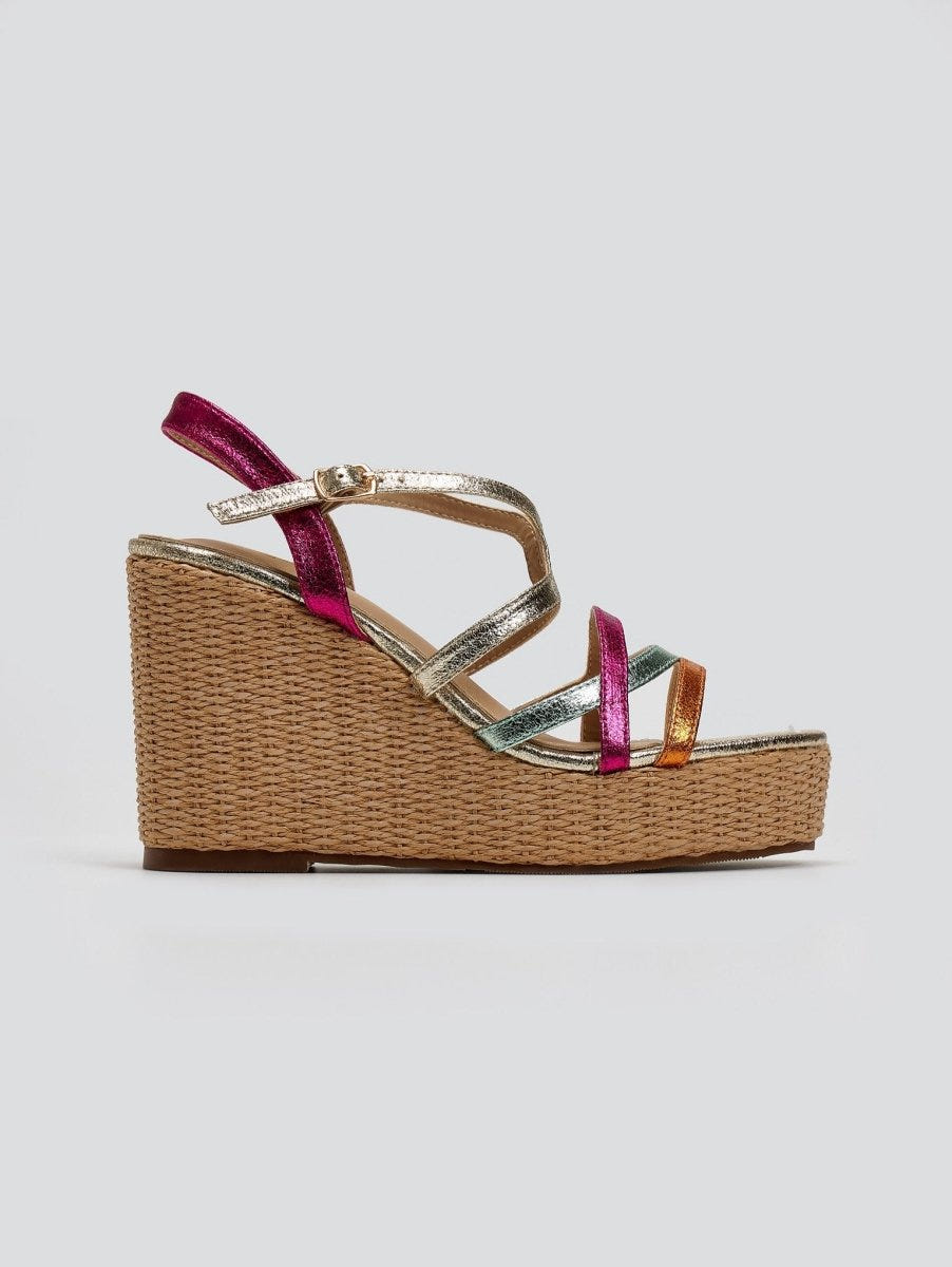 Πλατφόρμες με ψάθα στη σόλα ERYNN - Multi - thefashionproject.gr - ERYNN