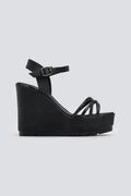 Πλατφόρμες με στρας Estil - Μαύρο - thefashionproject.gr - Estil