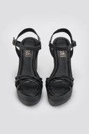 Πλατφόρμες με στρας Estil - Μαύρο - thefashionproject.gr - Estil