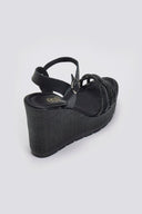 Πλατφόρμες με στρας Estil - Μαύρο - thefashionproject.gr - Estil