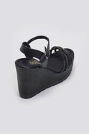 Πλατφόρμες με στρας Estil - Μαύρο - thefashionproject.gr - Estil