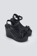 Πλατφόρμες με στρας Estil - Μαύρο - thefashionproject.gr - Estil