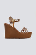 Πλατφόρμες με στρας Estil - Χαλκός - thefashionproject.gr - Estil