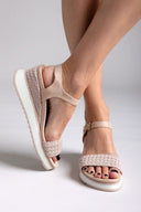 Πλατφόρμες με σχοινί Xti 143857 - Μπεζ - thefashionproject.gr - Studio Eleven