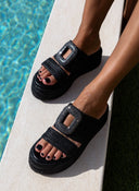 Πλατφόρμες ψάθινες με στρας Mariella Fabiani 2422/05