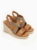 Πλατφόρμες suede με crossover λάστιχα Xti 142326 - Κάμελ - thefashionproject.gr - Xti Footwear