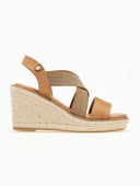 Πλατφόρμες suede με crossover λάστιχα Xti 142326 - Κάμελ - thefashionproject.gr - Xti Footwear