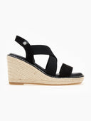 Πλατφόρμες suede με crossover λάστιχα Xti 142326 - Μαύρο - thefashionproject.gr - Xti Footwear