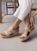 Πλατφόρμες σχοίνινες Refresh 171732 - Μπεζ - thefashionproject.gr - Refresh