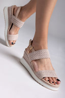 Πλατφόρμες σχοίνινες Xti 143858 - Μπεζ - thefashionproject.gr - Xti Footwear