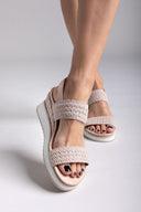 Πλατφόρμες σχοίνινες Xti 143858 - Μπεζ - thefashionproject.gr - Xti Footwear