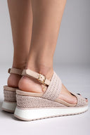 Πλατφόρμες σχοίνινες Xti 143858 - Μπεζ - thefashionproject.gr - Xti Footwear