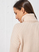 Πλεκτή μπλούζα ζιβάγκο με ρεβέρ - Ροζ - thefashionproject.gr - The Fashion Project