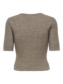 Πλεκτό κοντομάνικο ONLY 15328457 - Τάουπε - thefashionproject.gr - ONLY