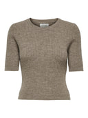 Πλεκτό κοντομάνικο ONLY 15328457 - Τάουπε - thefashionproject.gr - ONLY