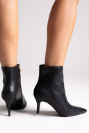 Pointed Ankle Boots with Stiletto Heel - Black Matte - thefashionproject.gr - BOTEGGA 22