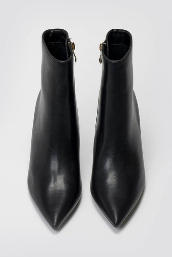 Pointed Ankle Boots with Stiletto Heel - Black Matte - thefashionproject.gr - BOTEGGA 22