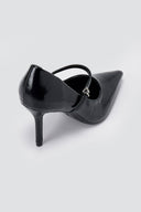 BOTEGGA 22 - Pointed Mary Jane Pumps Slim Heel - Black Matte