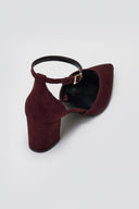 Pointed Pumps TFP Side Cut - Bordeaux Suede - thefashionproject.gr - TFP