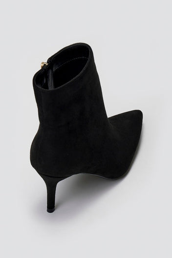 Pointed Suede Ankle Boots - Black Suede - thefashionproject.gr - BOTEGGA 22