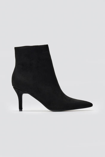 Pointed Suede Ankle Boots - Black Suede - thefashionproject.gr - BOTEGGA 22