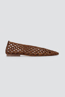 CORINA - Pointed Toe Ballet Flats - Tan Matte