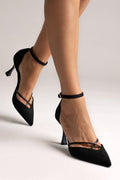 Pointed - Toe Heels TFP - Black Suede - thefashionproject.gr - TFP