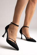 Pointed - Toe Heels TFP - Black Suede - thefashionproject.gr - TFP